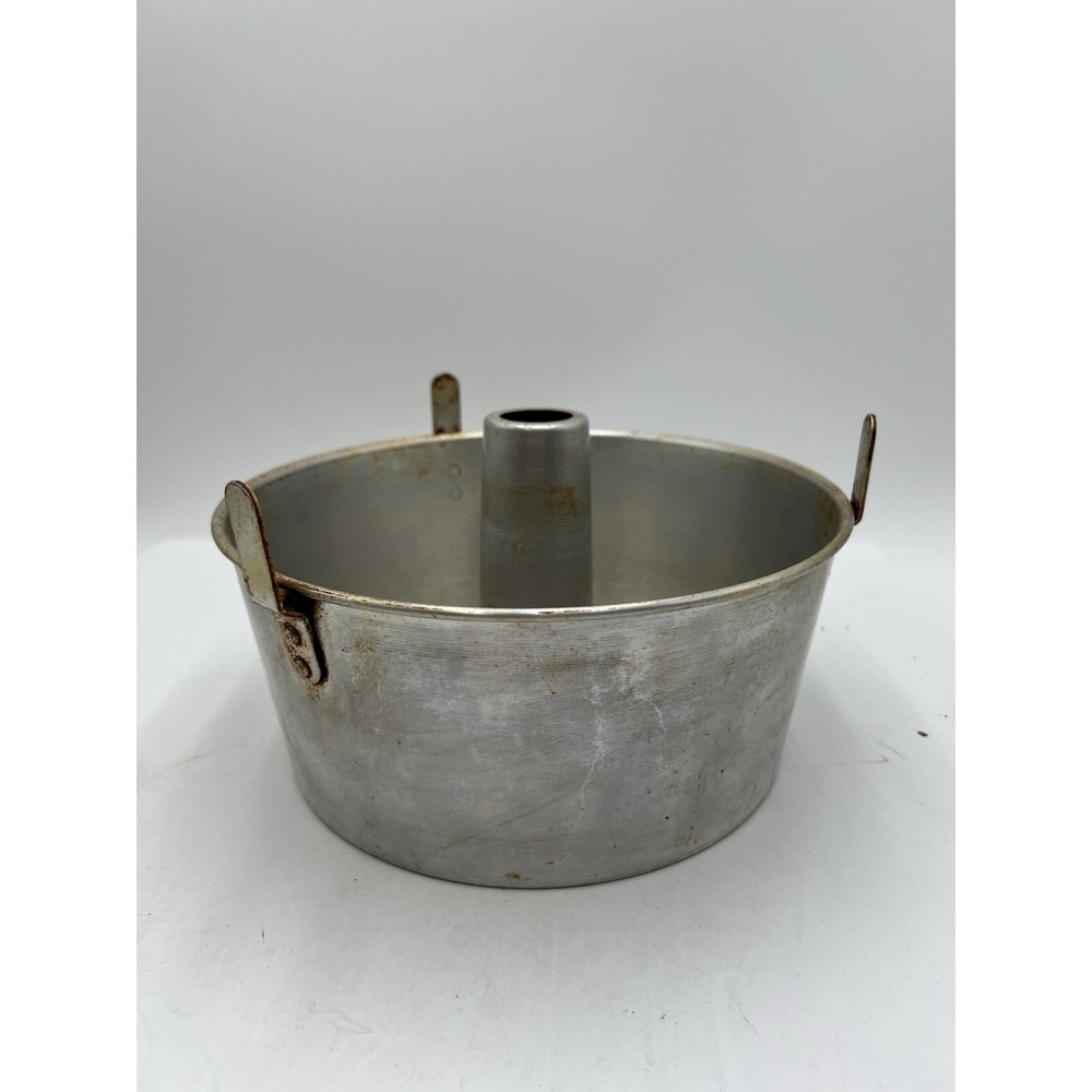 Vintage Comet Aluminum Angel Food Cake Pan 10" x 4-1/4" 2 Piece USA